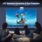 VISSPL Portable Mini Projector for Fun Viewing