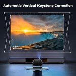 Portable 1080P Bluetooth WiFi Projector for Home Theater