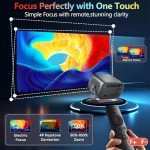 Portable 4K HD Android Projector with WiFi 6