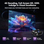4K Smart Projector with Android Apps & Netflix