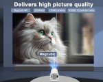 Portable 4K Mini Projector with WiFi and Bluetooth
