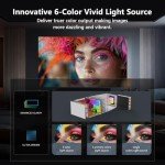 4K Smart Projector with Android Apps & Netflix