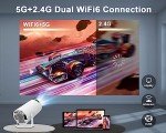 Portable 4K Mini Projector with WiFi and Bluetooth