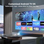 4K Smart Projector with Android Apps & Netflix