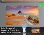 Portable 4K Mini Projector with WiFi and Bluetooth