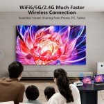 4K Smart Projector with Android Apps & Netflix