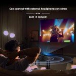 Portable 1080p Mini Projector with HDMI Compatibility