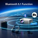 YEZMEK 1080P Full HD Mini Projector with WiFi