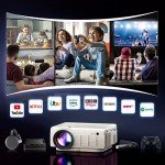 YEZMEK 1080P Full HD Mini Projector with WiFi