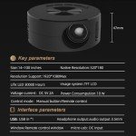 Portable 1080p Mini Projector with HDMI Compatibility