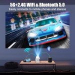 WiFi Mini Projector with Bluetooth and 4K Support