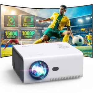 YUZINO 15000L Mini Projector with WiFi & Bluetooth