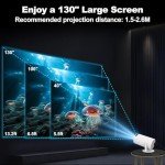 WiFi Mini Projector with Bluetooth and 4K Support