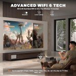 Smart 4K Auto Focus Projector with WiFi & Bluetooth