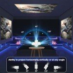 WiFi Mini Projector with Bluetooth and 4K Support