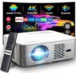 Cibest 1080P Netflix Projector with Android TV