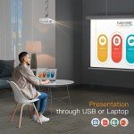 WiFi & Bluetooth 1080P Projector with Zoom
