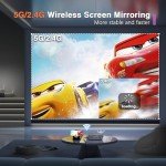 Compact 1080P WiFi Bluetooth Outdoor Projector