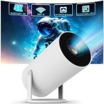 Mini WiFi 6 Portable Projector with Bluetooth 5.0