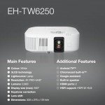 Epson EH-TW6250 4K Pro-UHD Home Projector