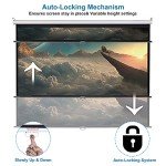 100-Inch Portable Projection Screen for Home & Outdoor