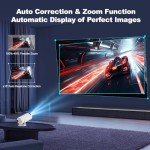 Mini WiFi 6 Portable Projector with Bluetooth 5.0