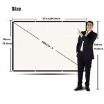 100-Inch Portable Projector Screen, 16:9 HD 4K
