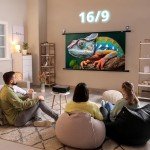 Duronic 70" 4:3 Projector Screen for Home Entertainment