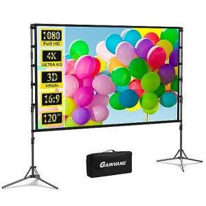 GAINVANE Portable 120" Projection Screen with Stand