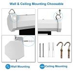 INMOZATA 60-Inch Portable Pull-Down Projector Screen