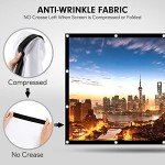 120” Portable HD Projector Screen for Movies