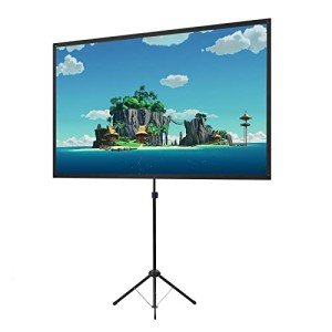 100-Inch Portable Projector Screen with Tripod Support