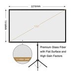 100-Inch Portable Projector Screen with Tripod Support