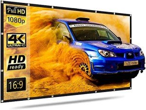 120-Inch Portable HD Projector Screen - 16:9