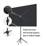 100-Inch Portable Projector Screen with Tripod Support
