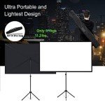 100-Inch Portable Projector Screen with Tripod Support