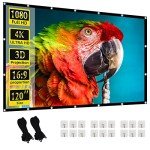 120-Inch Portable Dual-Sided HD Projection Screen