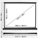 Duronic 50” Projector Screen for Home & Office