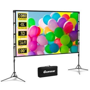 100" Portable Projector Screen with Stand