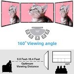 120-Inch Portable Dual-Sided HD Projection Screen
