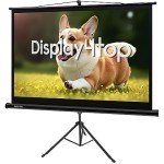 60-Inch Tripod Projector Screen for Home Theater