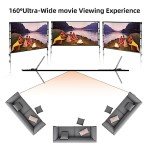 100" Portable Projector Screen with Stand