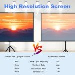 60-Inch Tripod Projector Screen for Indoor Movies