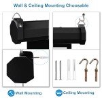 84" HD Motorized Wall or Ceiling Projector Screen