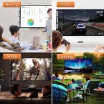100" Portable Projector Screen with Stand