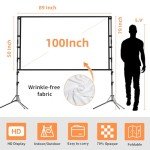 100" Portable Projector Screen with Stand