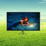 Portable 16:9 Outdoor Projector Screen with Stand