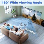 60-Inch Tripod Projector Screen for Indoor Movies