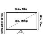 Portable 16:9 Outdoor Projector Screen with Stand