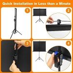 60-Inch Tripod Projector Screen for Home Theater